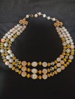 Vintage Arthur Pepper Signed, 3 Strand Necklace